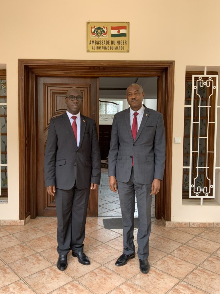 S.E.M Salissou Ada avec l'Ambassadeur de la Burundie au Maroc